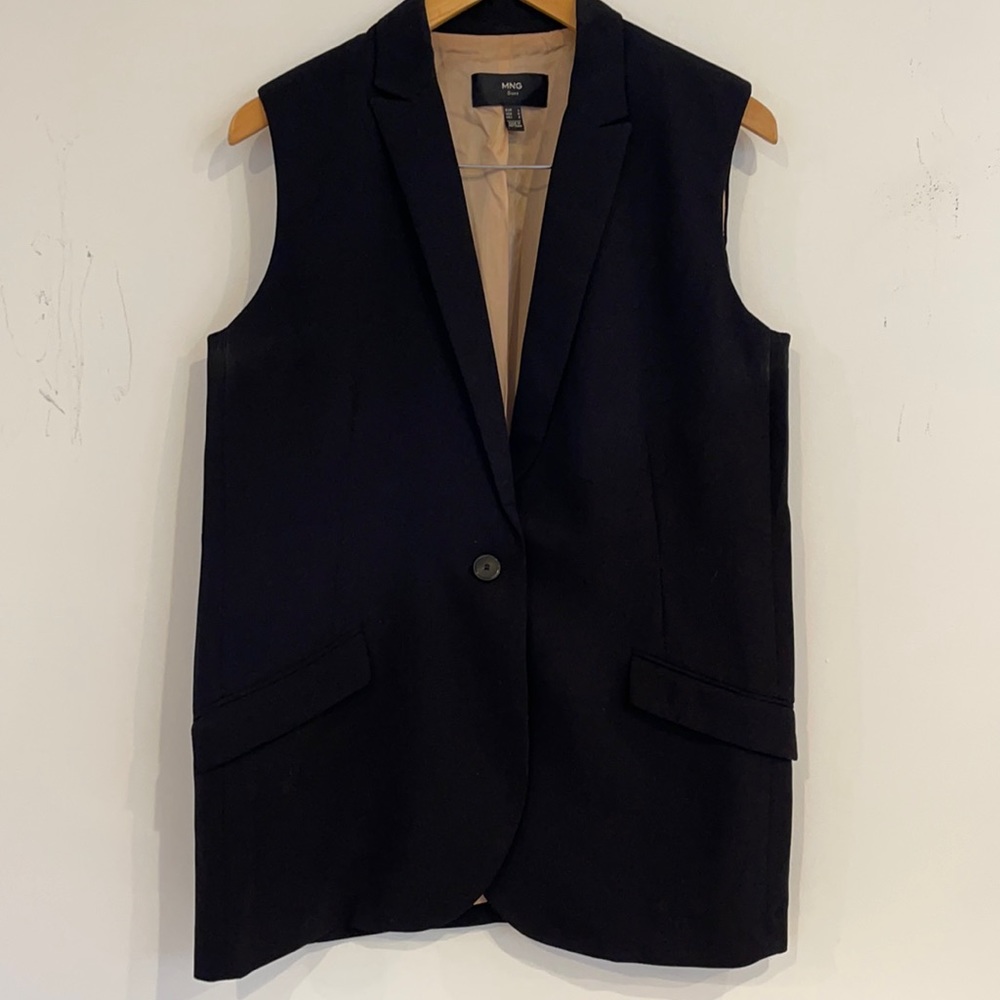 Mango Suit black vest
